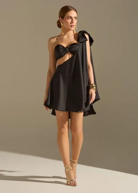 VESTIDO ROMANA PRETO