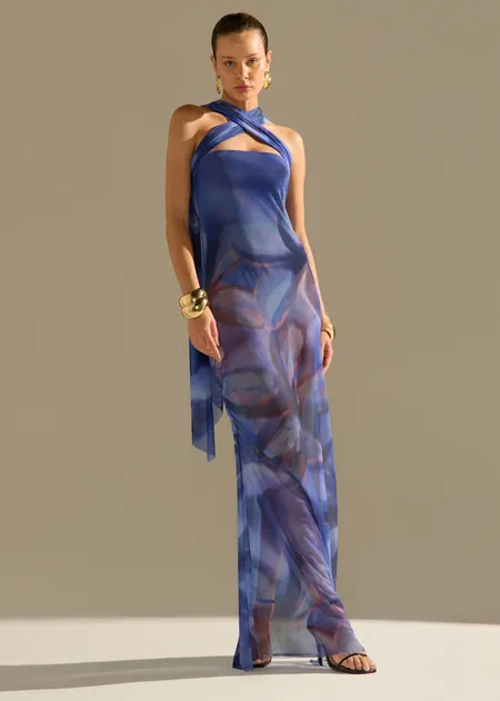 VESTIDO COSMO ROXO