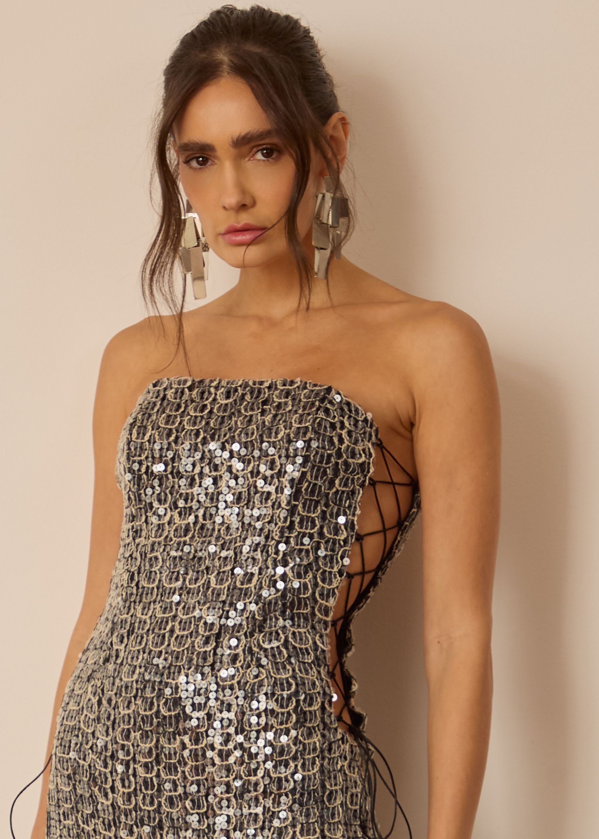 VESTIDO SHINE PRETO VESTIDO SHINE PRETO