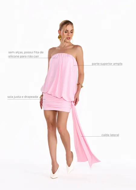 VESTIDO VIVIENE ROSA