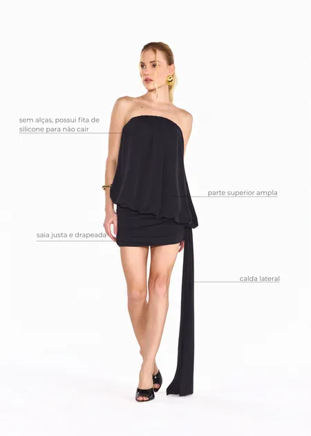 VESTIDO VIVIENE PRETO